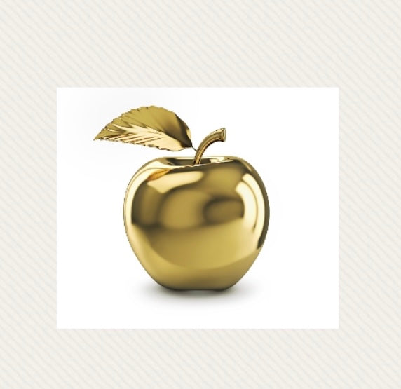 Rosh Hashanah Gold Apple - Guest / Cocktail Napkins