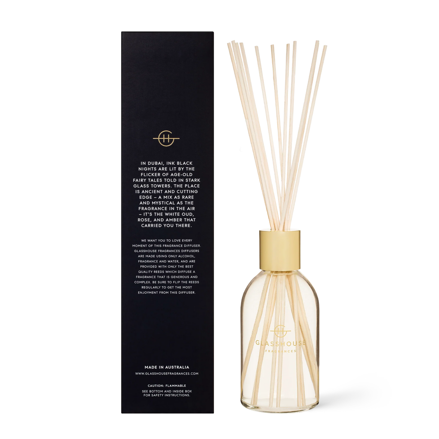 Glasshouse ARABIAN NIGHTS WHITE OUD 8.4 fl oz. Fragrance Diffuser