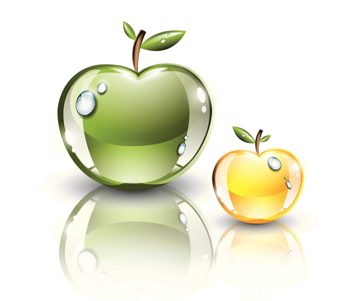 Rosh Hashana Green & Yellow Glass Apples Placemat