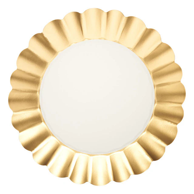 Flower Gold & white TABLE SETTING