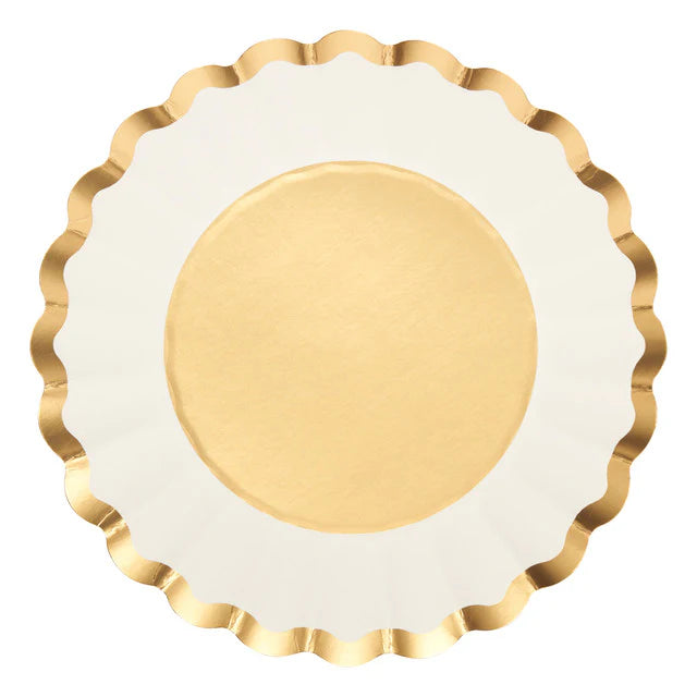 Flower Gold & white TABLE SETTING