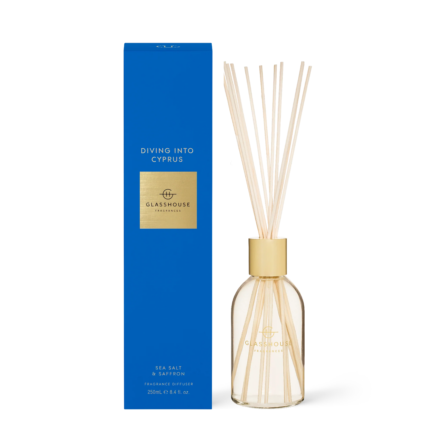 Glasshouse DIVING INTO CYPRUS SEA SALT & SAFFRON 8.4 fl oz. Fragrance Diffuser