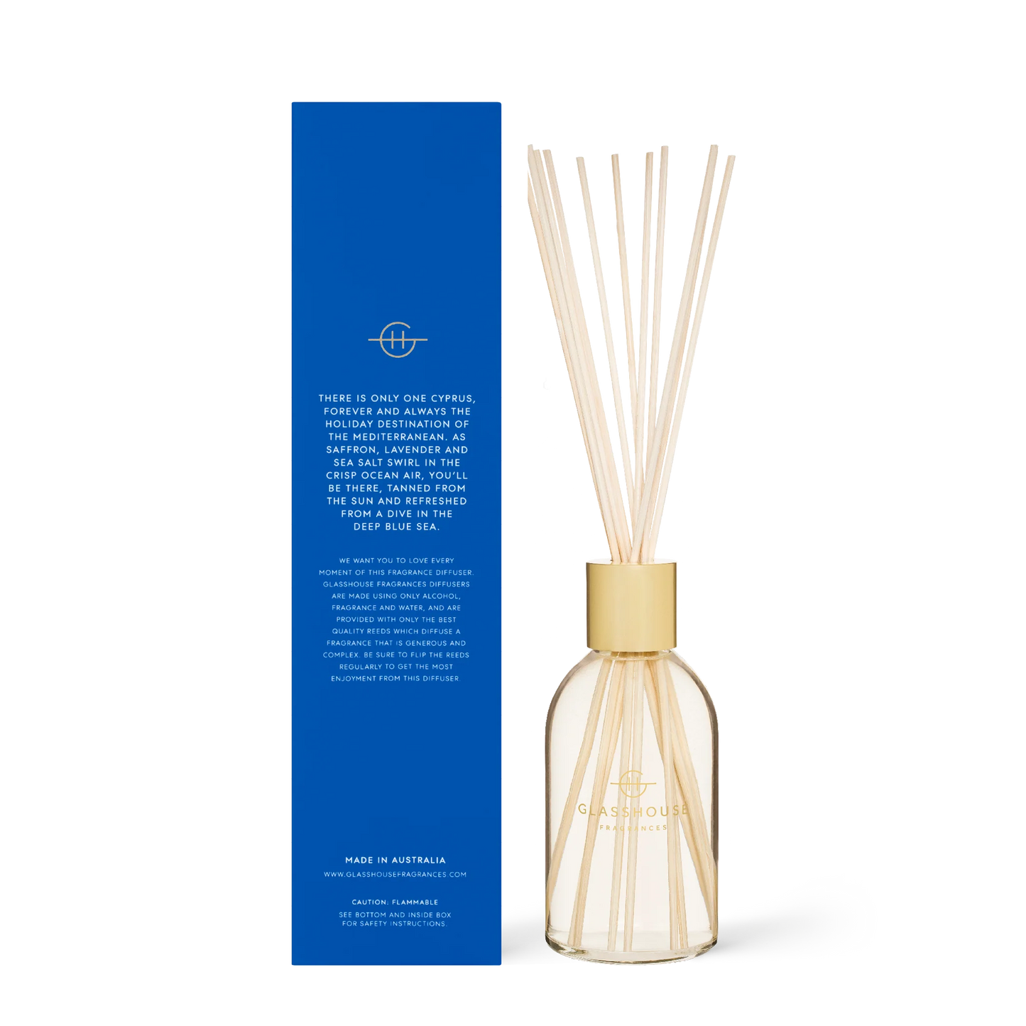 Glasshouse DIVING INTO CYPRUS SEA SALT & SAFFRON 8.4 fl oz. Fragrance Diffuser