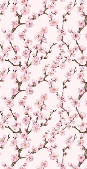 Cherry Blossom On Blush - Guest / Cocktail Napkins