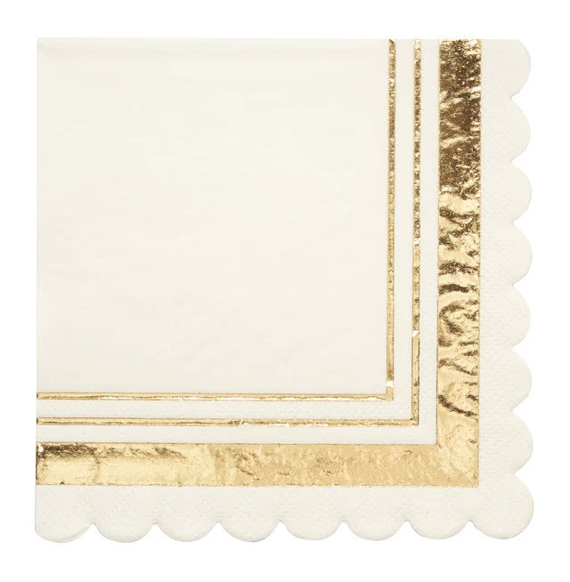 Flower Gold & white TABLE SETTING