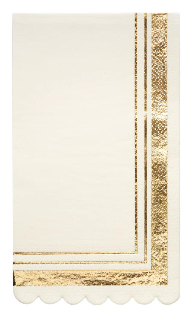 Flower Gold & white TABLE SETTING