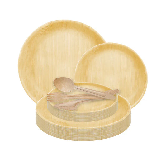 Bamboo Round Plate Collection