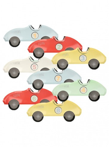 Race Car Plates (x 8)