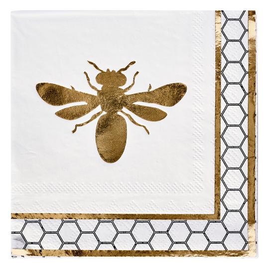 HONEYBEE PAPER COCKTAIL NAPKIN/20PK