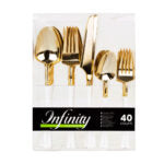 Infinity Flatware White/Gold