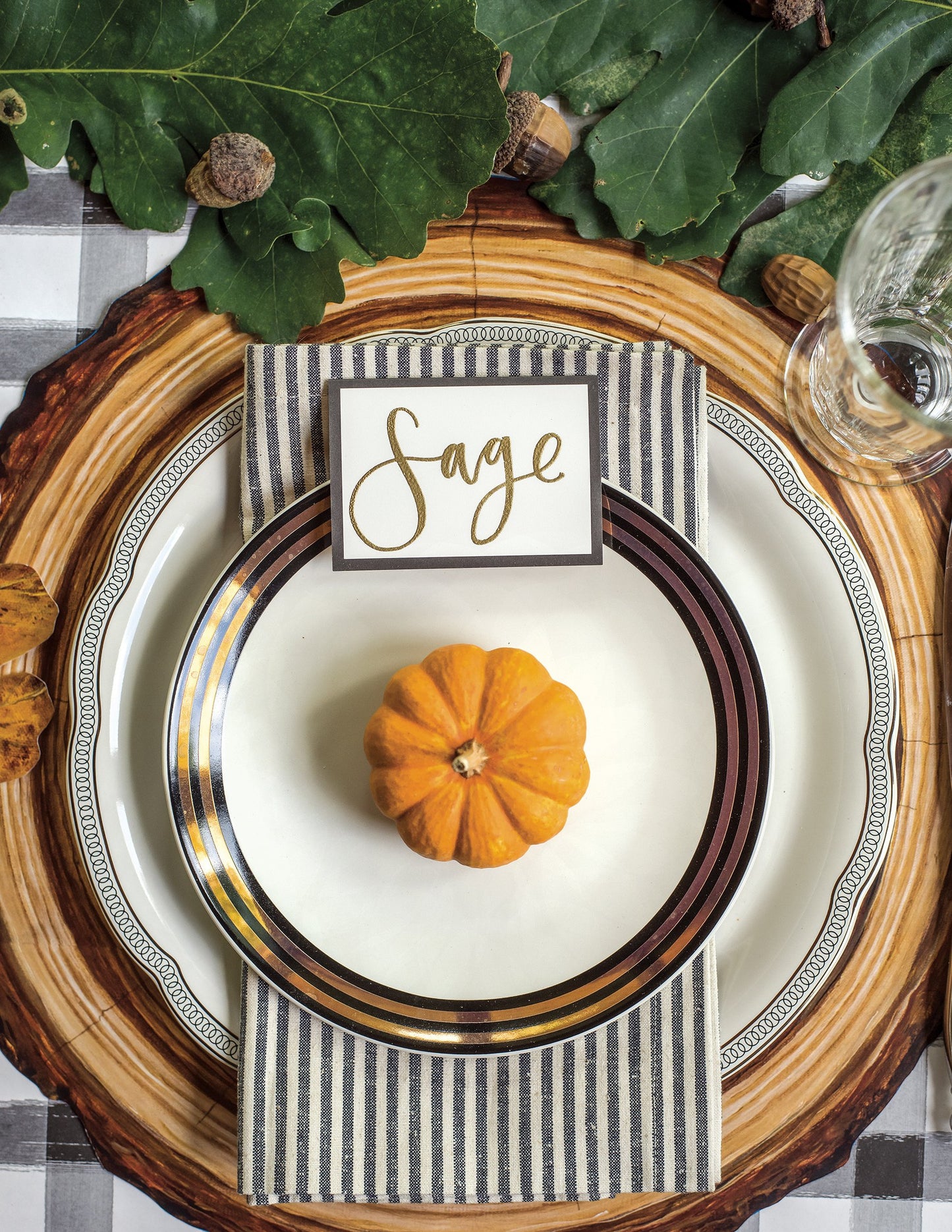 Wood Slice Paper Placemat