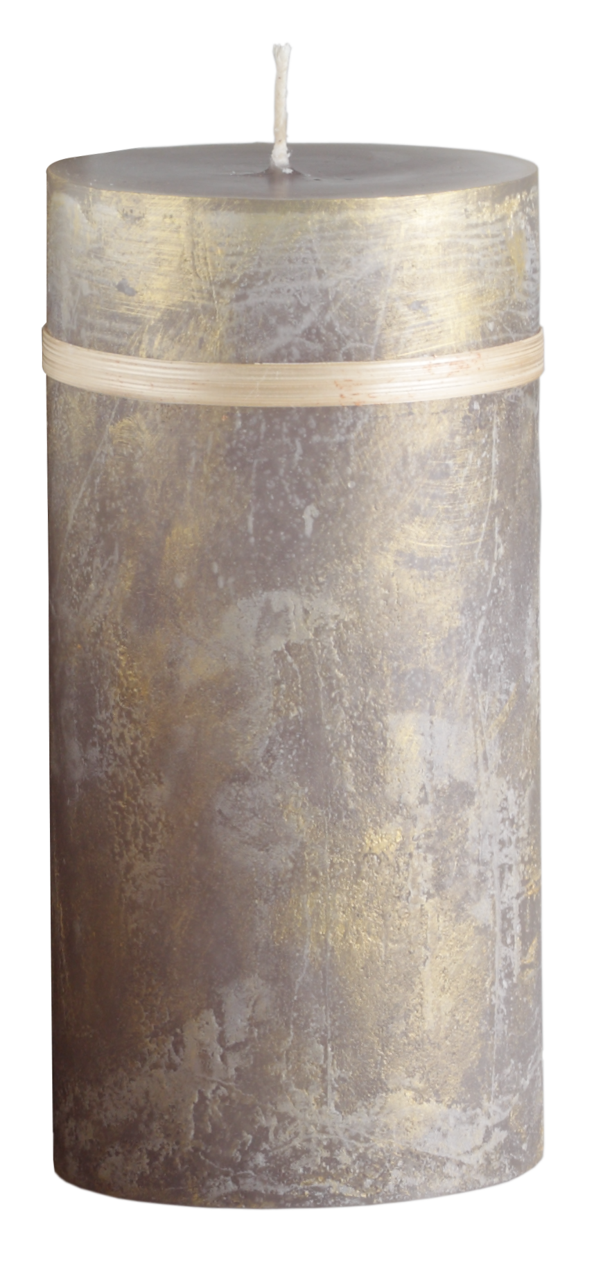 Ritz Timber Taupe and Gold Candle