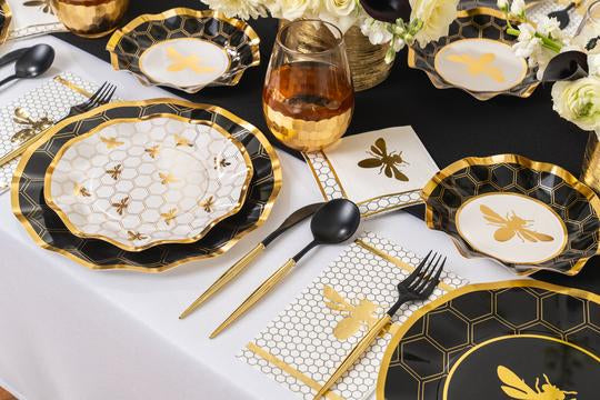 HONEYBEE PAPER GUEST TOWEL/20PK