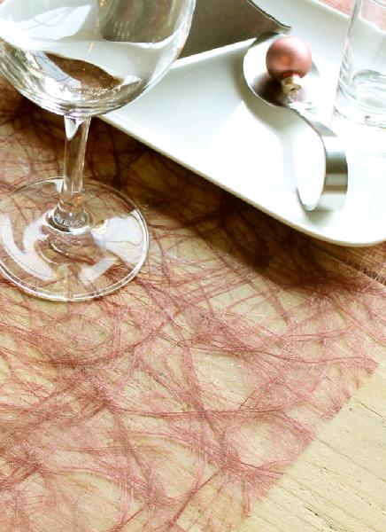 FiberWeb- Metallic Rose Gold Runners