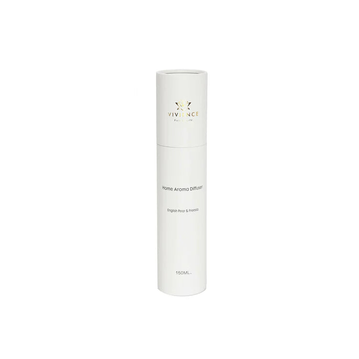 Round White Bottle Diffuser - "English Pear & Freesia" Scent