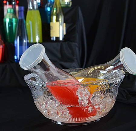 Stemless 35 Oz Clear Pitcher W/Lid