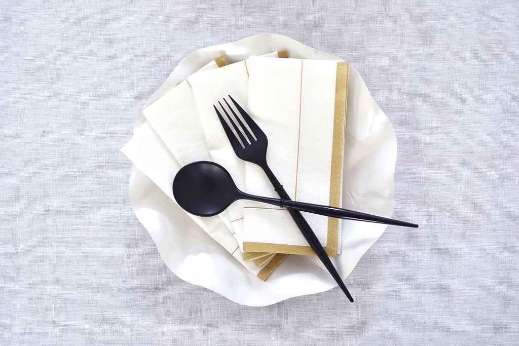 ALL BLACK BELLA 24PC ASSORTED FLATWARE