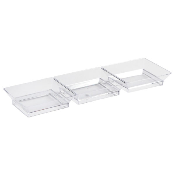 Mini Ware Clear Three Section Dish