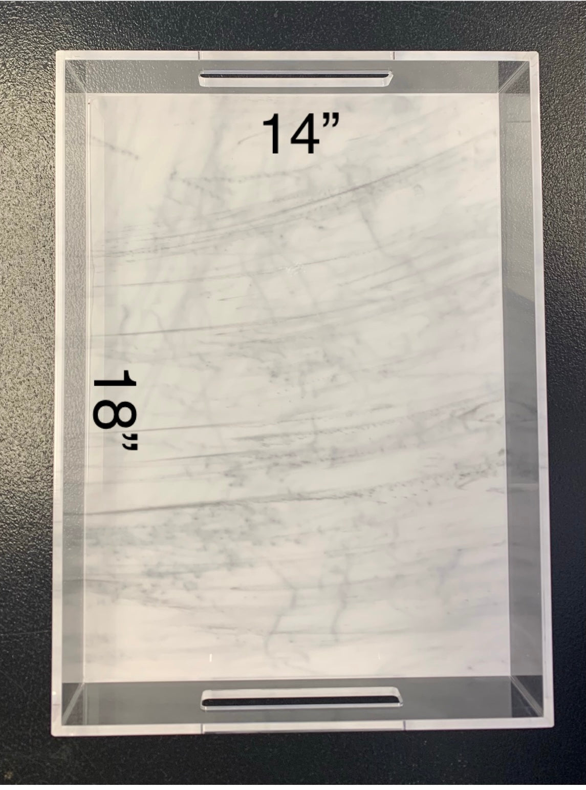 Lucite Marble Design Tray