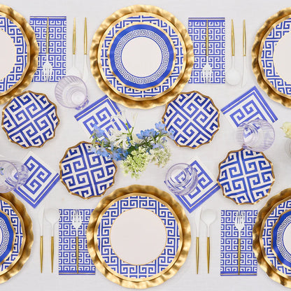 Greek Key Table Setting