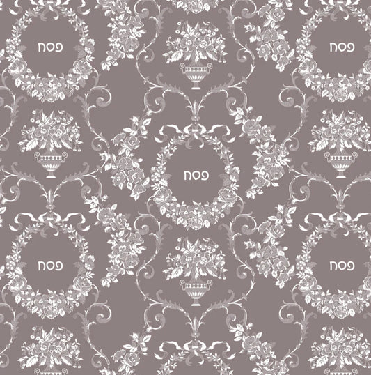 Pesach Lace Taupe Charger -