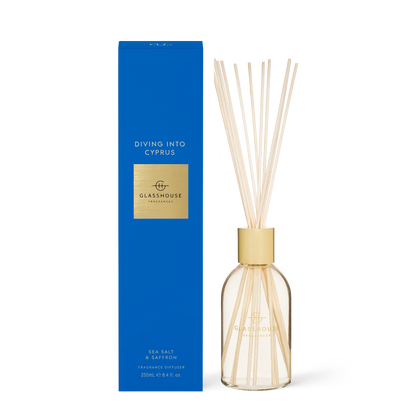 Glasshouse DIVING INTO CYPRUS SEA SALT & SAFFRON 8.4 fl oz. Fragrance Diffuser
