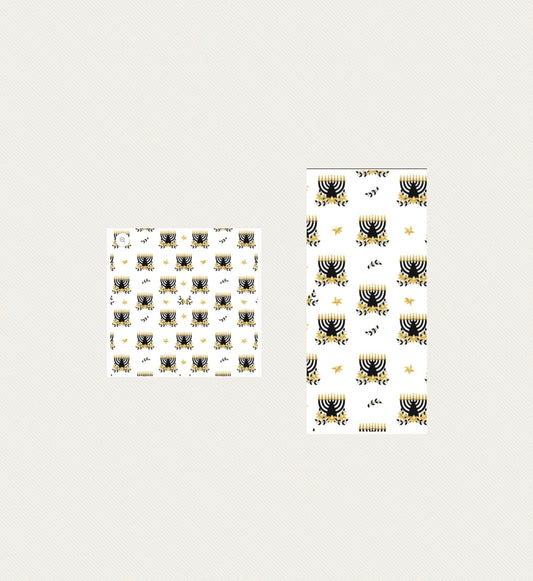 Chanuka Flowers , Guest Towel , Cocktail Napkin