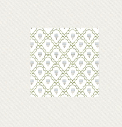 Chanuka Menorah Lattice , Guest Towel , Cocktail Napkin