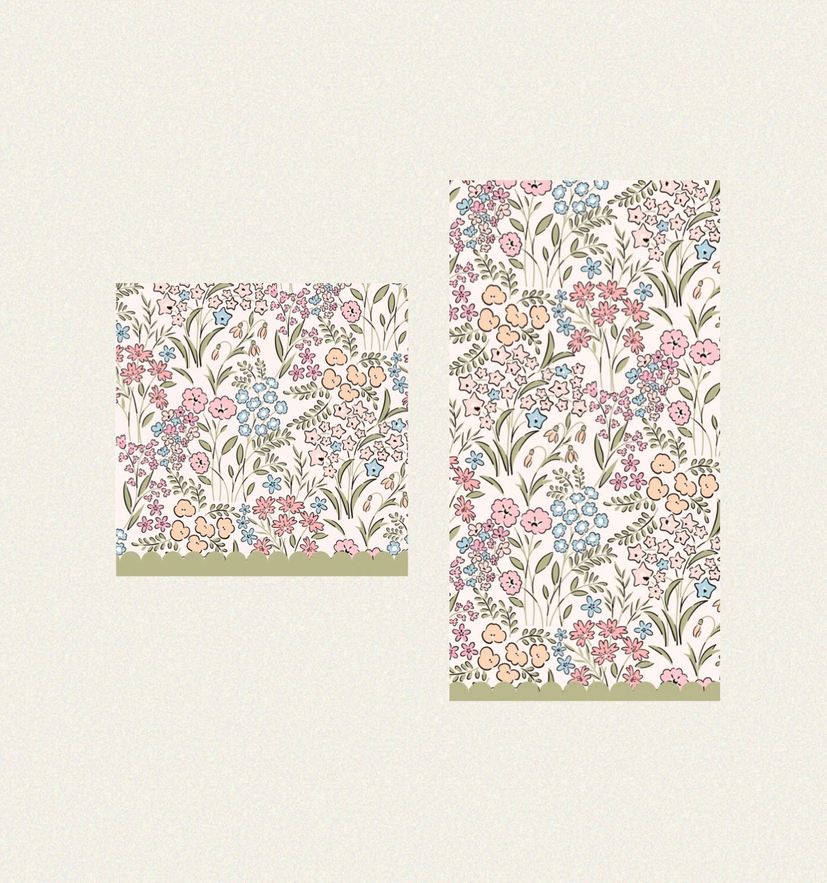 Ditsy Flower Pattern - Guest / Cocktail Napkins