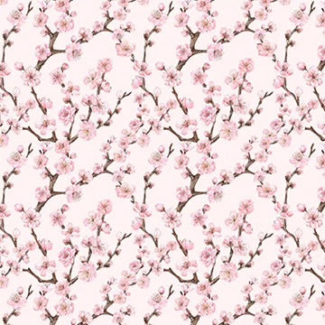 Cherry Blossom  On Blush  - Guest / Cocktail Napkins