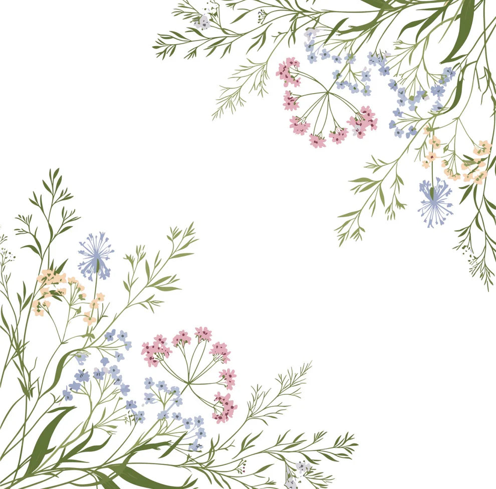Delicate Wildflower- Guest / Cocktail Napkins