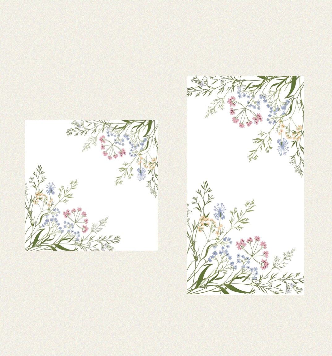 Delicate Wildflower- Guest / Cocktail Napkins