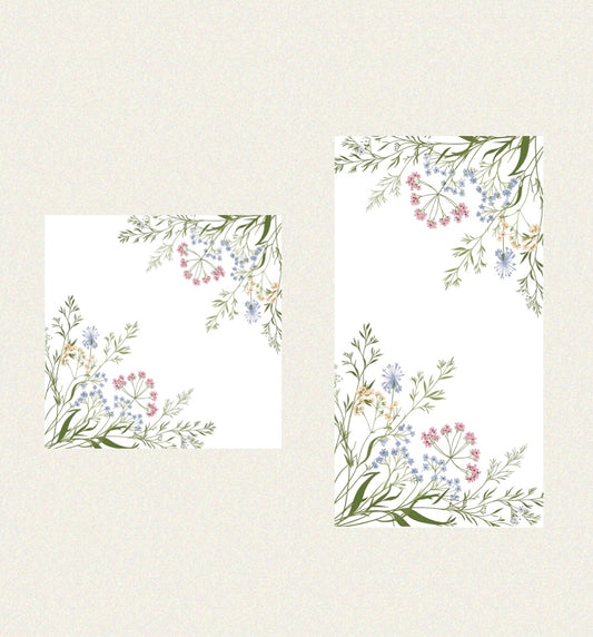 Delicate Wildflower- Guest / Cocktail Napkins