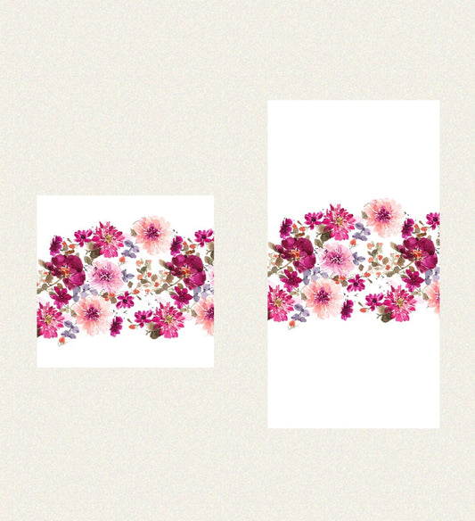 Fuchsia Dahlias - Guest / Cocktail Napkins