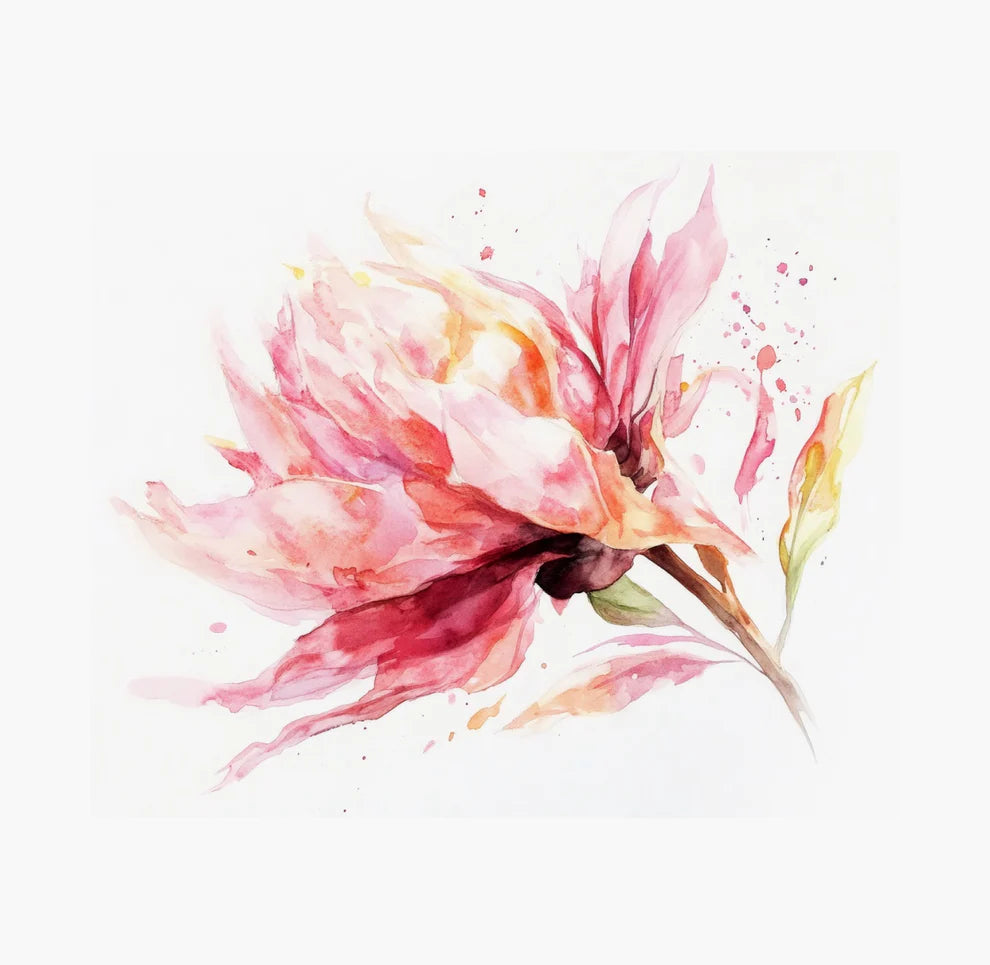 Brushstroke Flower - Guest / Cocktail Napkins