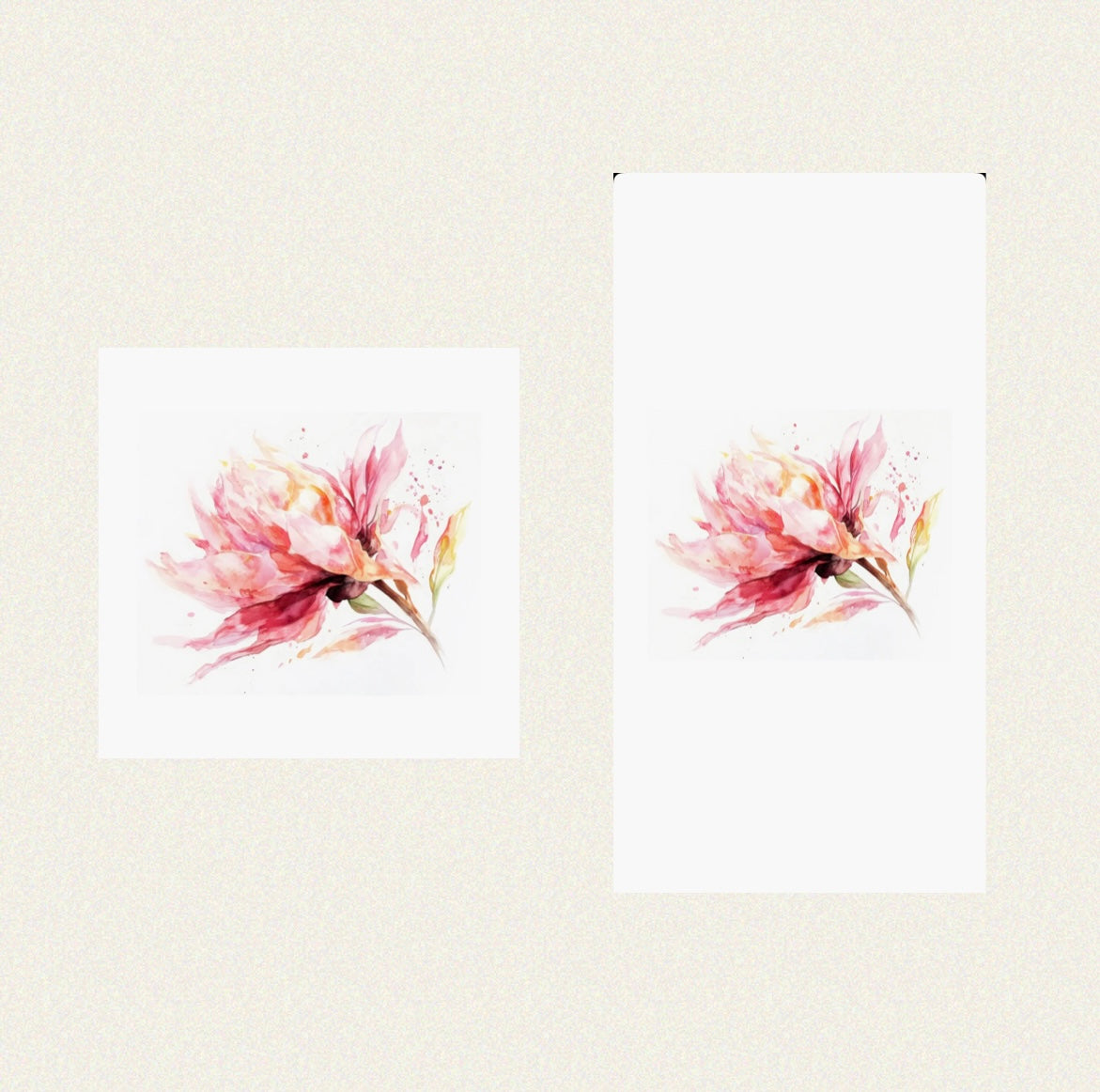 Brushstroke Flower - Guest / Cocktail Napkins