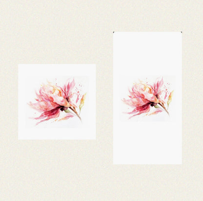 Brushstroke Flower - Guest / Cocktail Napkins