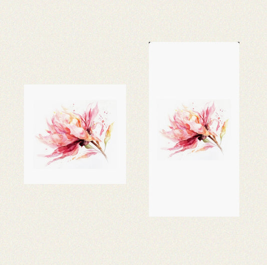 Brushstroke Flower - Guest / Cocktail Napkins