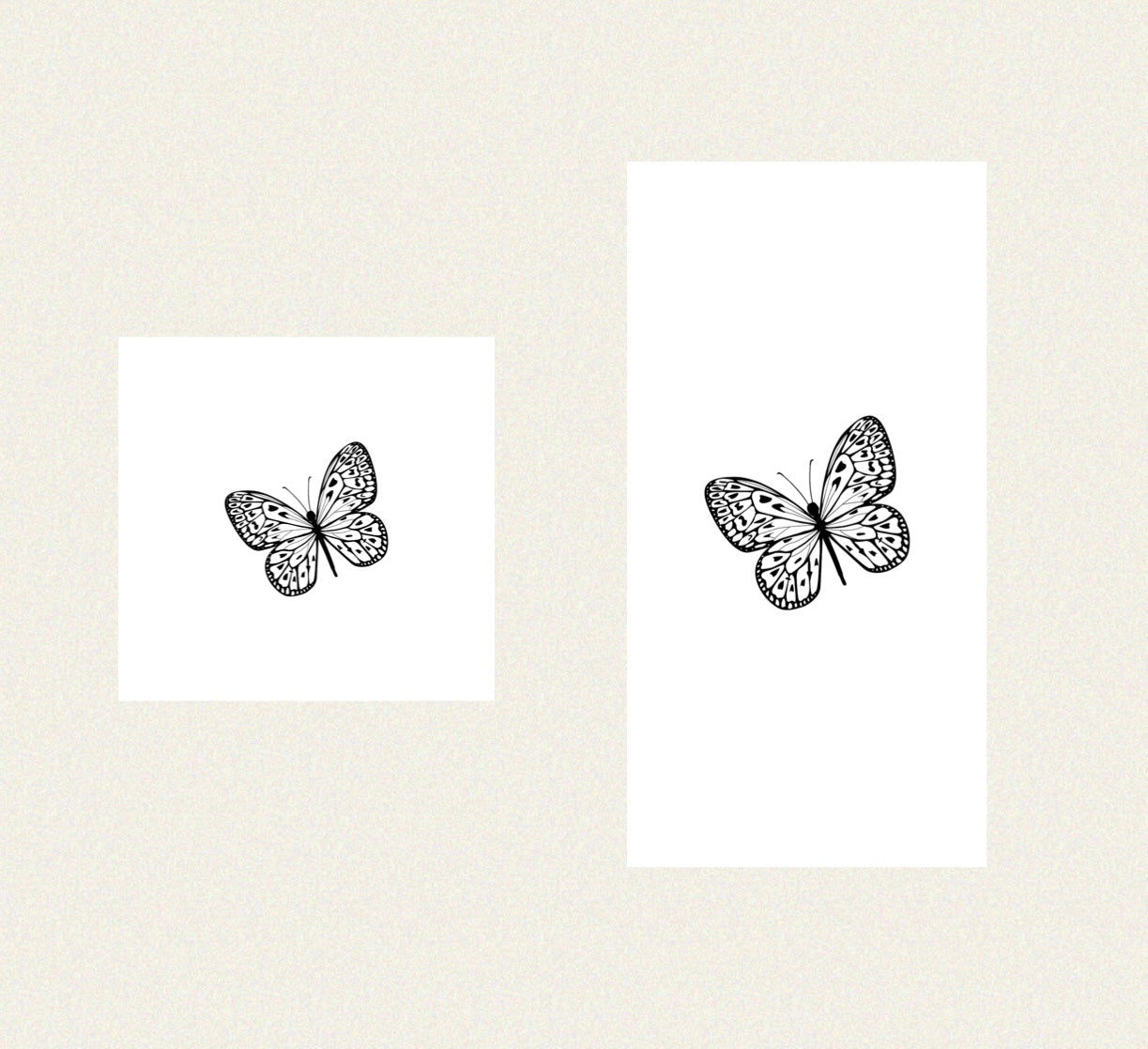 Black Butterfly  - Guest / Cocktail Napkins
