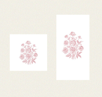 Peony Cluster - Guest / Cocktail Napkins