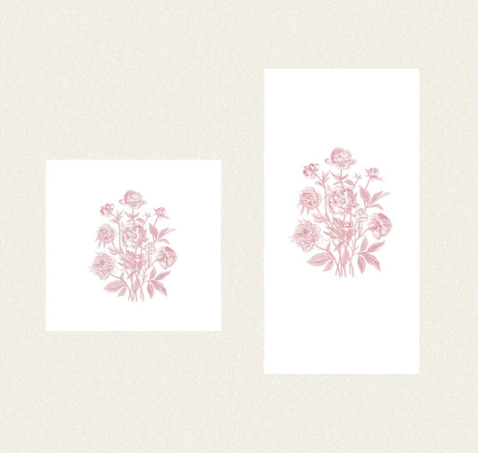 Peony Cluster - Guest / Cocktail Napkins