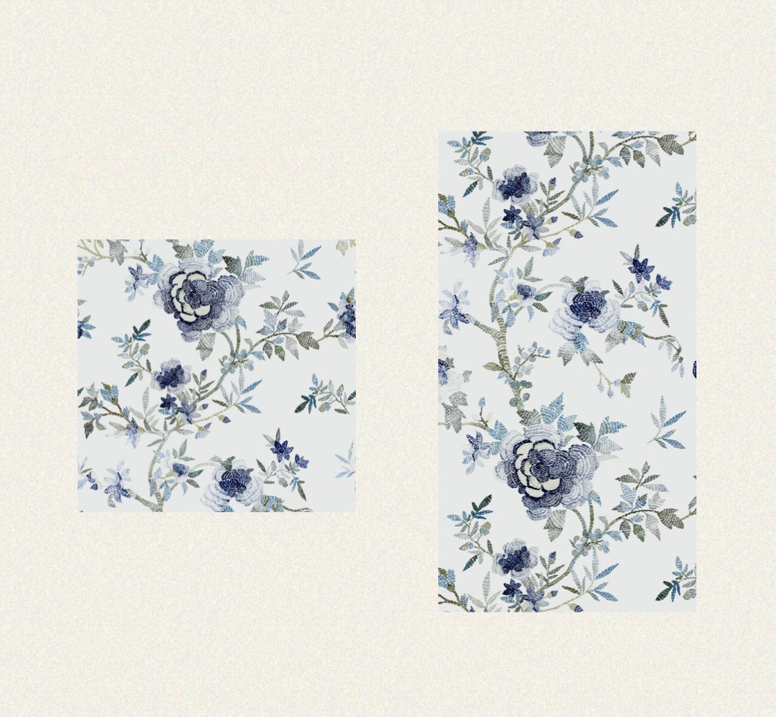Blue Floral - Guest / Cocktail Napkins