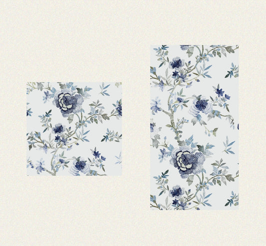 Blue Floral - Guest / Cocktail Napkins