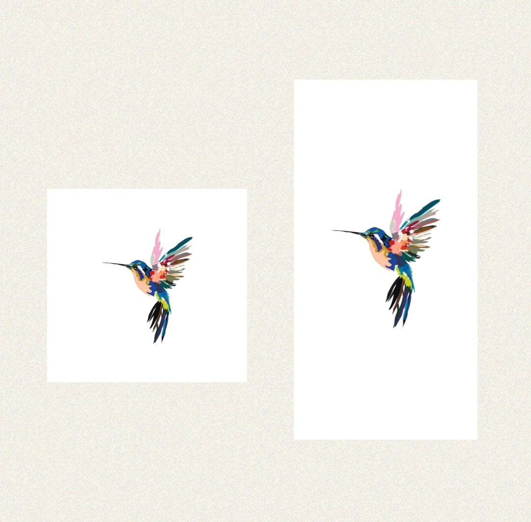 Color Splash Hummingbird - Guest / Cocktail Napkins