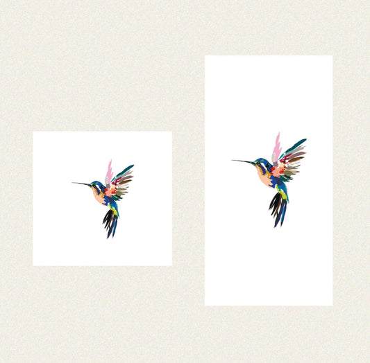 Color Splash Hummingbird - Guest / Cocktail Napkins