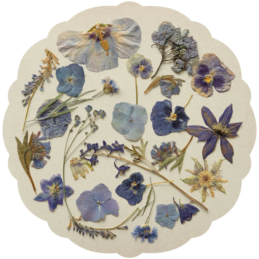 Die- Cut Periwinkle Petals PLACEMAT