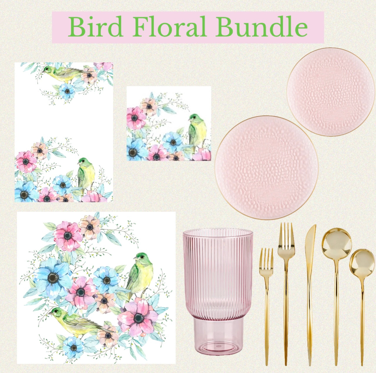 Bird Floral Bundle