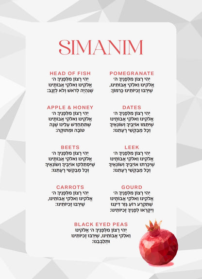 Rosh Hashanah Pixelated Pomegranate  - Guest / Cocktail Napkins