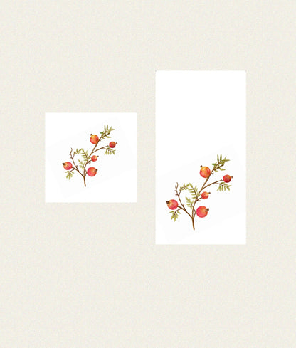 Rosh Hashanah Rimon Branch - Guest / Cocktail Napkins