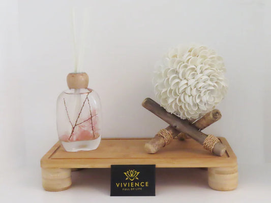 Vivience Pink Flower Reed Diffuser - Lily Of The Valley Scent